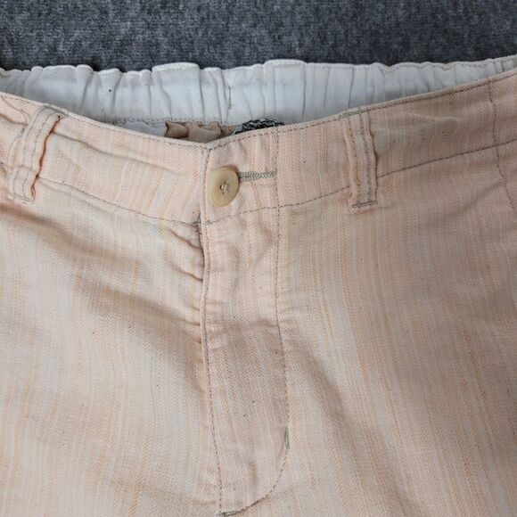 Tommy Bahama Harbor Herringbone Linen Shorts Men's Size S Peach Sorbet T81870 - Picture 3 of 11
